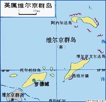 维尔京群岛地图
